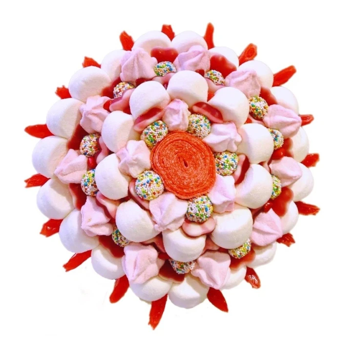 Солодкий Букет «Гармонія» - вага 1 кг, оригінальний подарунковий букет з мармеладу та маршмелоу, Різнокольоровий (1020) фото 1