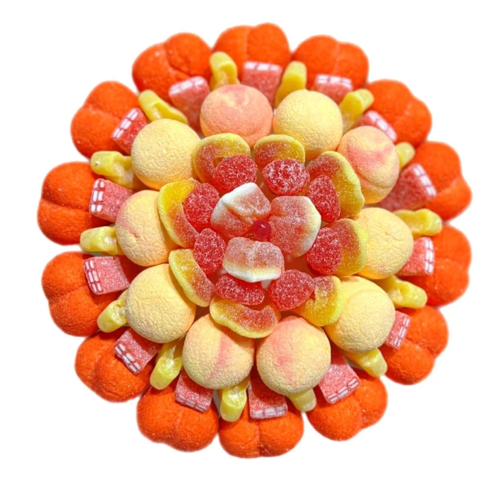 Солодкий Букет «Світанок» - вага 1 кг, оригінальний подарунковий букет з мармеладу та маршмелоу, Різнокольоровий (1096) фото 1