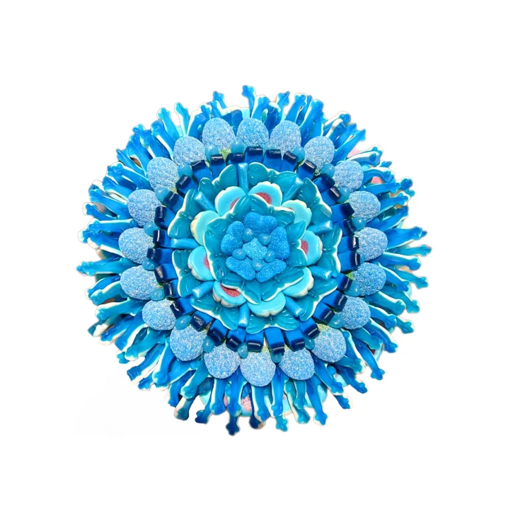 Солодкий Букет «Морський» - вага 1 кг, оригінальний подарунковий букет з мармеладу та маршмелоу, Різнокольоровий (1053/6) фото 1