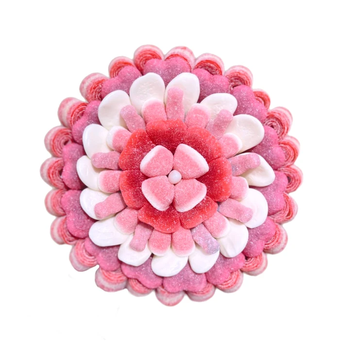 Солодкий Букет «Ніжність» - вага 1 кг, оригінальний подарунковий букет з мармеладу та маршмелоу, Різнокольоровий (1060/11) фото 1