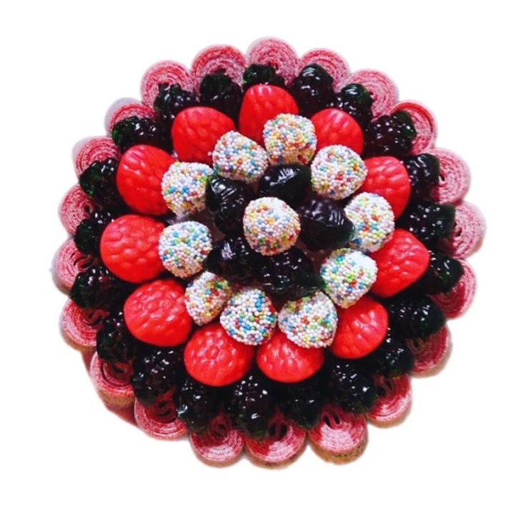 Солодкий Букет «Для НЬОГО» - вага 1 кг, оригінальний подарунковий букет з мармеладу та маршмелоу, Різнокольоровий (1042) фото 1