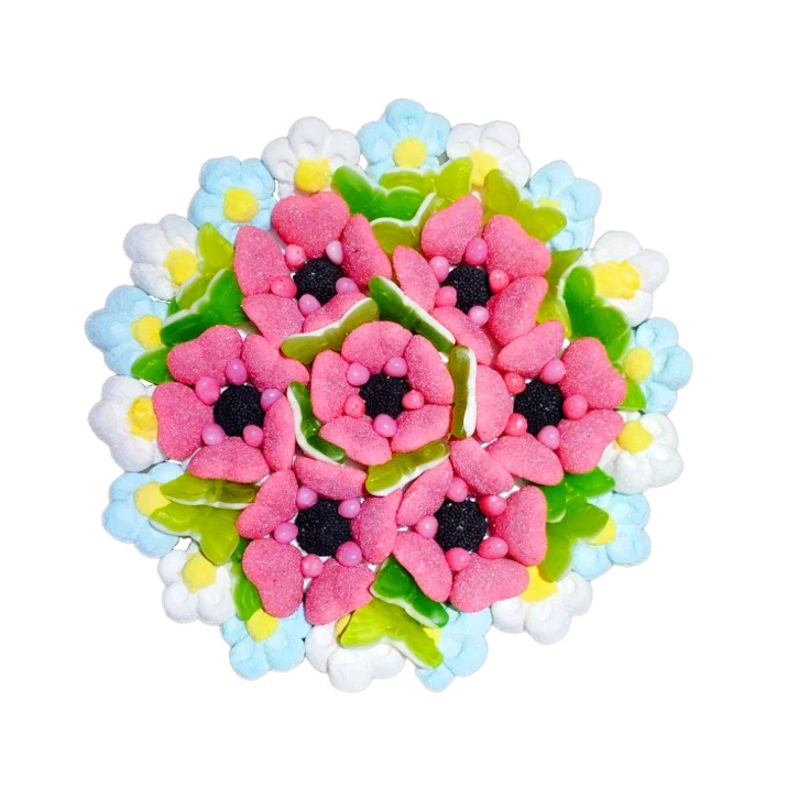 Солодкий Букет «Світло» - вага 1 кг, оригінальний подарунковий букет з мармеладу та маршмелоу, Різнокольоровий (1107/6) фото 1