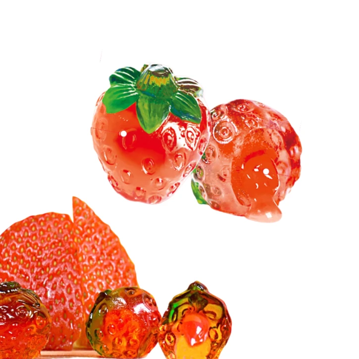 Полуниця мармелад 4Д  – 100 грам , 100г, Роздріб Amos (waga4D2) фото 1