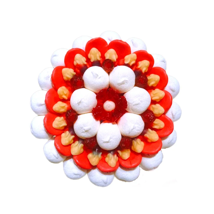 Солодкий Букет «Ніжність» - вага 1 кг, оригінальний подарунковий букет з мармеладу та маршмелоу, Різнокольоровий (1060/4) фото 1