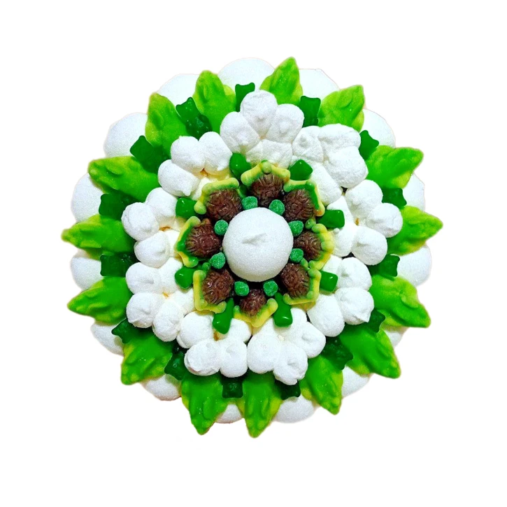 Солодкий Букет «Свіжість» - вага 1 кг, оригінальний подарунковий букет з мармеладу та маршмелоу, Різнокольоровий (1093/2) фото 1