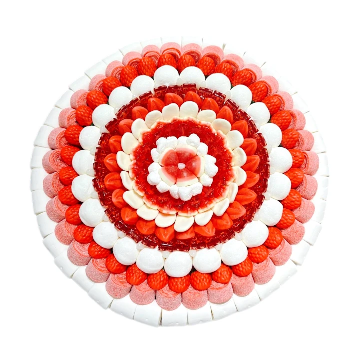 Солодкий Букет «Кохання» - вага 1 кг, оригінальний подарунковий букет з мармеладу та маршмелоу, Різнокольоровий (1045/5) фото 1