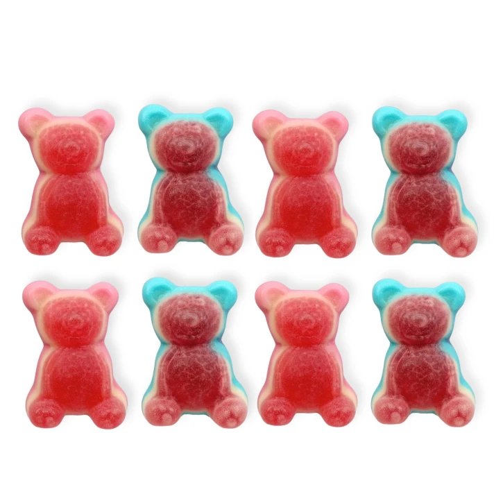 Медведики з виноградно-полуничною начинкою – жувальний мармелад – 100 грам Vidal (waga104) фото 1