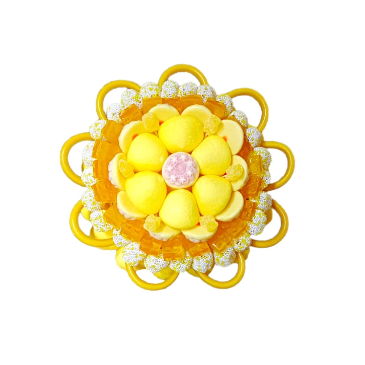 Солодкий Букет «Сонячний» - вага 1 кг, оригінальний подарунковий букет з мармеладу та маршмелоу, Різнокольоровий (1112/12) фото 1