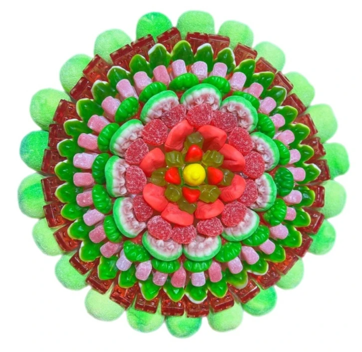 Солодкий Букет «Свіжість» - вага 1 кг, оригінальний подарунковий букет з мармеладу та маршмелоу, Різнокольоровий (1088) фото 1