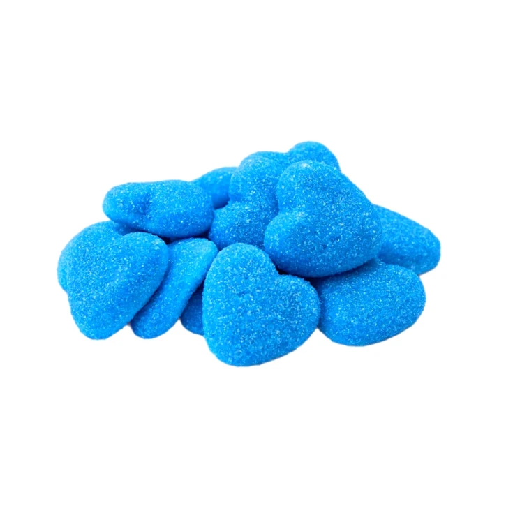 Блискучі сині серця  з начінкою – 100 гр Vidal (wag105) фото 1