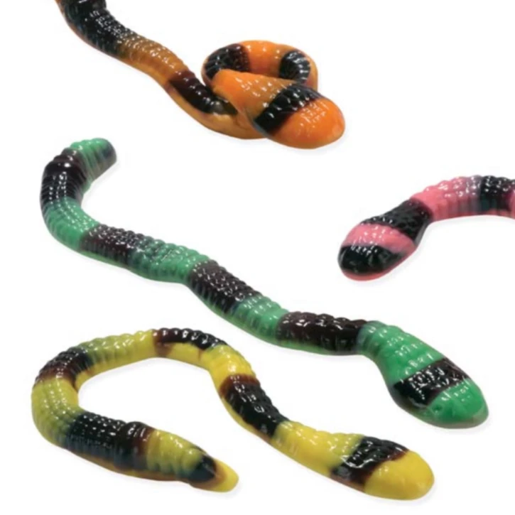 Змії анаконди з фруктово-йогуртовим смаком – жувальний мармелад – 100 грам , 100г, Роздріб Vidal (waga46) фото 1