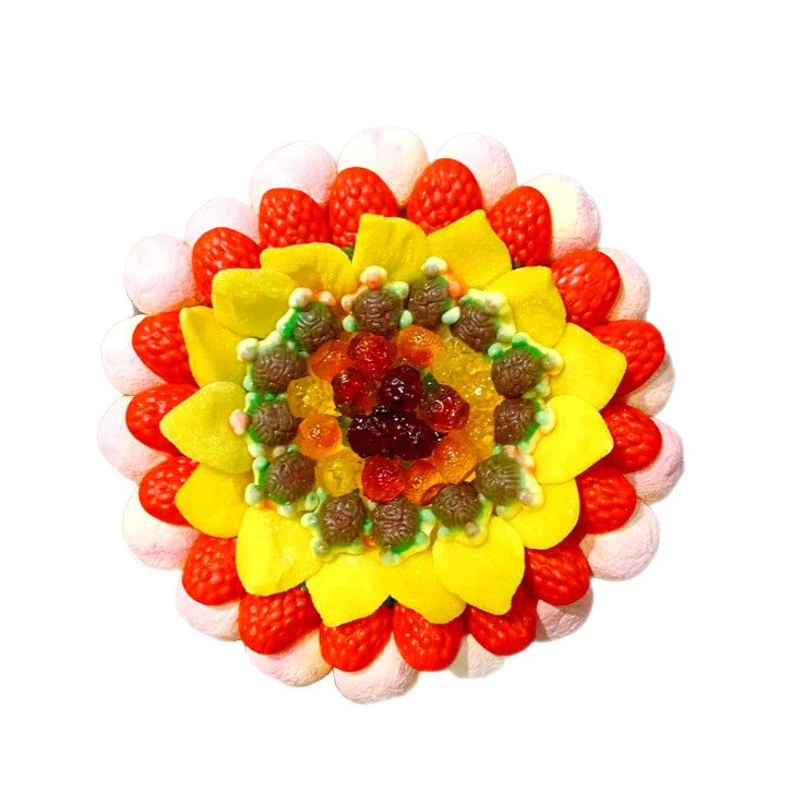 Солодкий Букет «Світанок» - вага 1 кг, оригінальний подарунковий букет з мармеладу та маршмелоу, Різнокольоровий (1097/3) фото 1