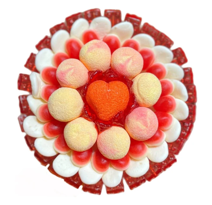 Солодкий Букет «Світанок» - вага 1 кг, оригінальний подарунковий букет з мармеладу та маршмелоу, Різнокольоровий (1097) фото 1