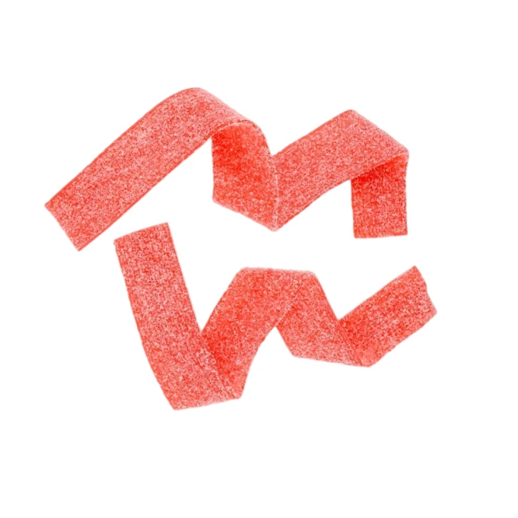 Стрічки полуниця в кислій посипці - жувальний мармелад- 100 грам Fini (waga71) фото 1