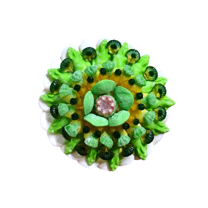 Солодкий Букет «Свіжість» - вага 1 кг, оригінальний подарунковий букет з мармеладу та маршмелоу, Різнокольоровий (1093/10) фото 1