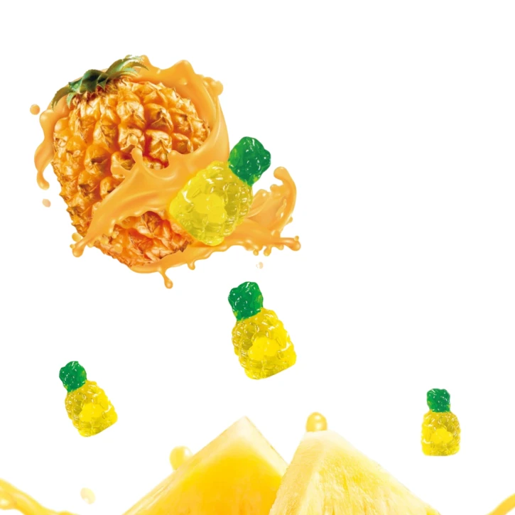 Ананас мармелад 4Д  – 100 грам , 100г, Роздріб Amos (waga4D1) фото 1