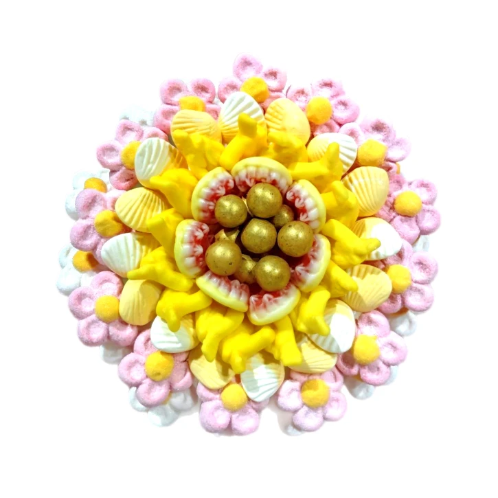 Солодкий Букет «Ніжність» - вага 1 кг, оригінальний подарунковий букет з мармеладу та маршмелоу, Різнокольоровий (1060/6) фото 1