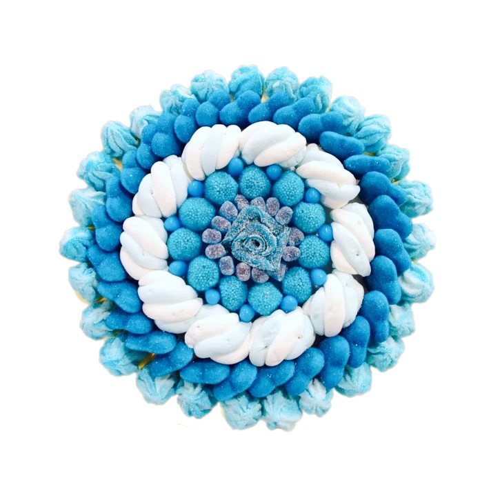 Солодкий Букет «Морський» - вага 1 кг, оригінальний подарунковий букет з мармеладу та маршмелоу, Різнокольоровий (1053/5) фото 1