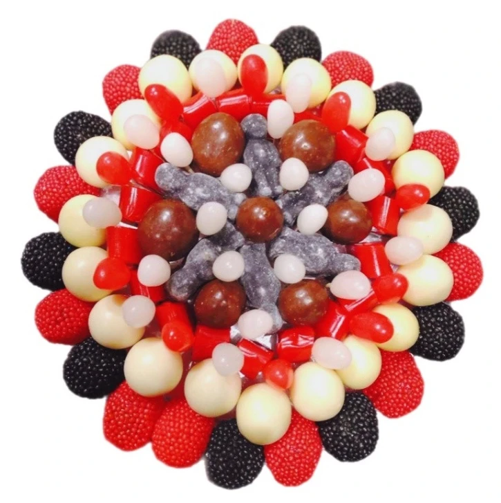 Солодкий Букет «Для НЬОГО» - вага 1 кг, оригінальний подарунковий букет з мармеладу та маршмелоу, Різнокольоровий (1038) фото 1