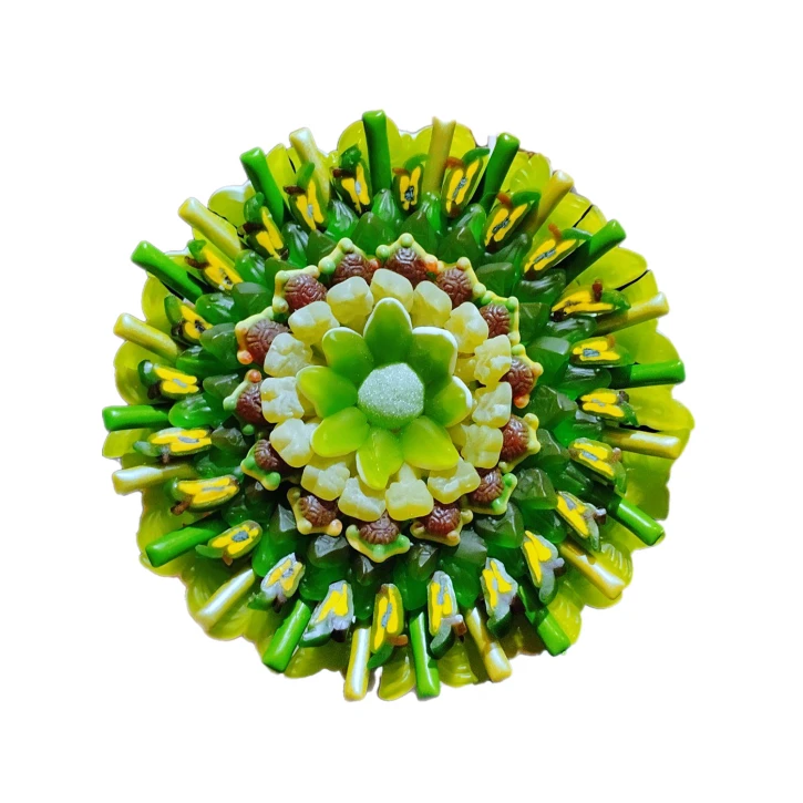 Солодкий Букет «Грація» - вага 1 кг, оригінальний подарунковий букет з мармеладу та маршмелоу, Різнокольоровий (1029/6) фото 1