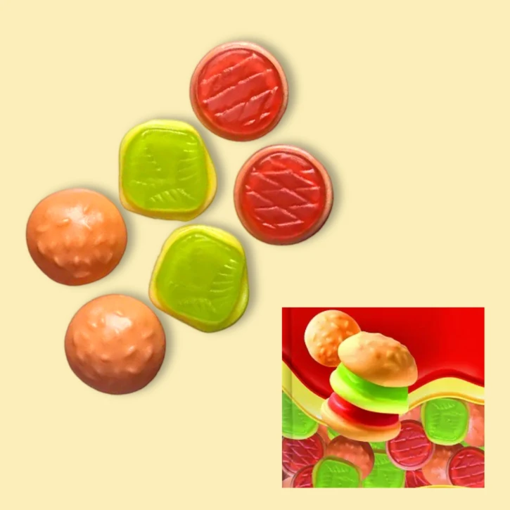 Бургери – жувальний мармелад – 100 грам Candy Plus (waga138) фото 1