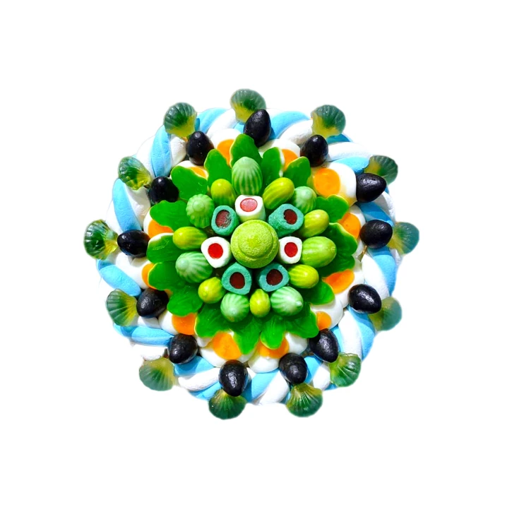 Солодкий Букет «Ніжність» - вага 1 кг, оригінальний подарунковий букет з мармеладу та маршмелоу, Різнокольоровий (1060/15) фото 1