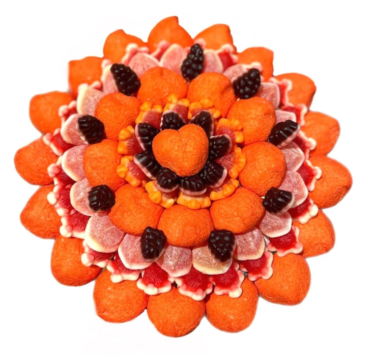 Солодкий Букет «Грація» - вага 1 кг, оригінальний подарунковий букет з мармеладу та маршмелоу, Різнокольоровий (1025) фото 1