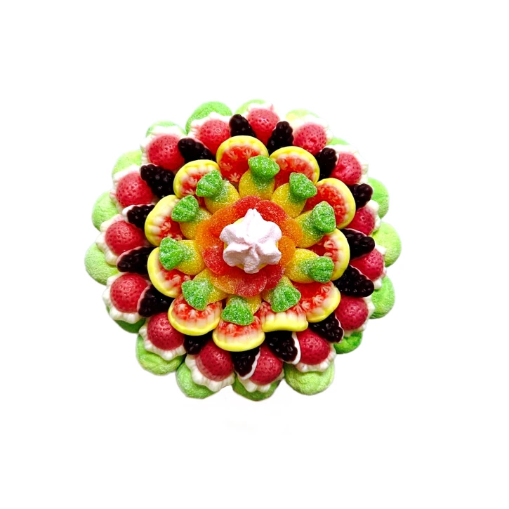 Солодкий Букет «Радість» - вага 1 кг, оригінальний подарунковий букет з мармеладу та маршмелоу, Різнокольоровий (1086/10) фото 1