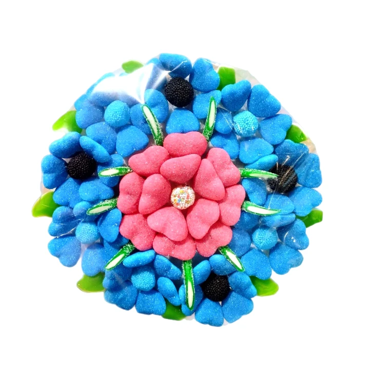 Солодкий Букет «Радість» - вага 1 кг, оригінальний подарунковий букет з мармеладу та маршмелоу, Різнокольоровий (1084/4) фото 1