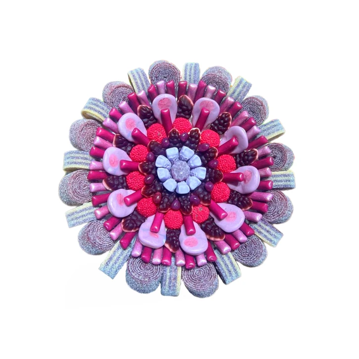 Солодкий Букет «Гармонія» - вага 1 кг, оригінальний подарунковий букет з мармеладу та маршмелоу, Різнокольоровий (1023/2) фото 1