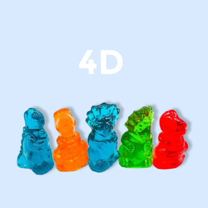 Динозаврики мармелад 4Д  – 100 грам Amos (waga163) фото 1