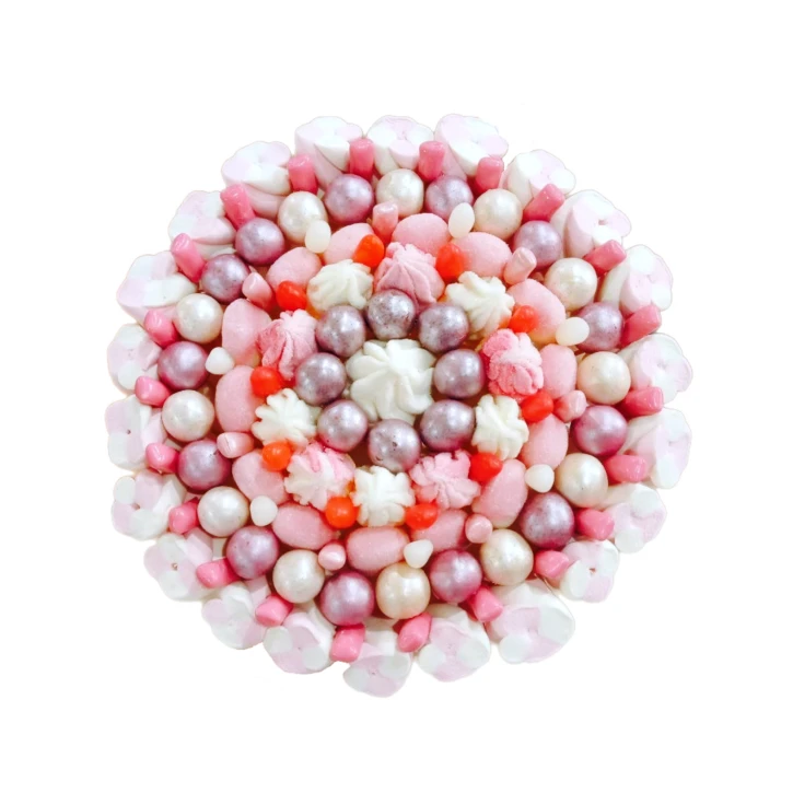 Солодкий Букет «Ніжність» - вага 1 кг, оригінальний подарунковий букет з мармеладу та маршмелоу, Різнокольоровий (1060/3) фото 1