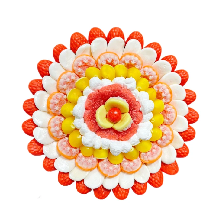 Солодкий Букет «Світанок» - вага 1 кг, оригінальний подарунковий букет з мармеладу та маршмелоу, Різнокольоровий (1097/6) фото 1