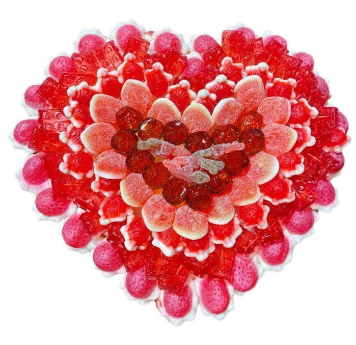 Солодкий Букет «Для НЬОГО» - вага 1 кг, оригінальний подарунковий букет з мармеладу та маршмелоу, Різнокольоровий (1047) фото 1