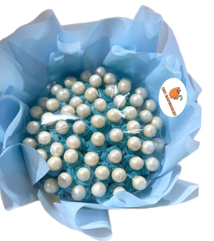 Солодкий Букет «Морський» - вага 1 кг, оригінальний подарунковий букет з мармеладу та маршмелоу, Різнокольоровий (1053) фото 1