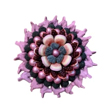 Солодкий Букет «Пурпурний» - вага 1 кг, оригінальний подарунковий букет з мармеладу та маршмелоу, Різнокольоровий (1078/2)