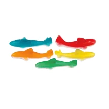 Різнокольорові фруктові акули - жувальний мармелад - 100 грам Fini