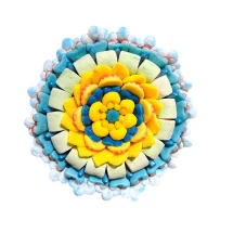 Солодкий Букет «Світанок» - вага 1 кг, оригінальний подарунковий букет з мармеладу та маршмелоу, Різнокольоровий (1097/1)