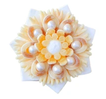 Солодкий Букет «Світло» - вага 1 кг, оригінальний подарунковий букет з мармеладу та маршмелоу, Різнокольоровий (1107)