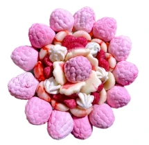 Солодкий Букет «Ніжність» - вага 1 кг, оригінальний подарунковий букет з мармеладу та маршмелоу, Різнокольоровий (1054)