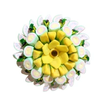 Солодкий Букет «Світло» - вага 1 кг, оригінальний подарунковий букет з мармеладу та маршмелоу, Різнокольоровий (1107/5)