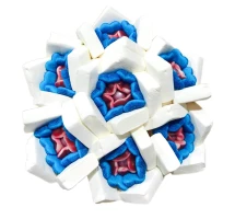 Солодкий Букет «Світло» - вага 1 кг, оригінальний подарунковий букет з мармеладу та маршмелоу, Різнокольоровий (1106)