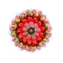 Солодкий Букет «Гармонія» - вага 1 кг, оригінальний подарунковий букет з мармеладу та маршмелоу, Різнокольоровий (1023/4)