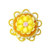 Солодкий Букет «Сонячний» - вага 1 кг, оригінальний подарунковий букет з мармеладу та маршмелоу, Різнокольоровий (1112/12)