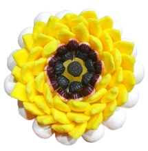 Солодкий Букет «Патріотичний» - вага 1 кг, оригінальний подарунковий букет з мармеладу та маршмелоу, Різнокольоровий (1067)