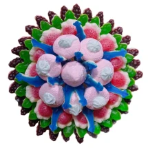 Солодкий Букет «Для НЬОГО» - вага 1 кг, оригінальний подарунковий букет з мармеладу та маршмелоу, Різнокольоровий (1041)