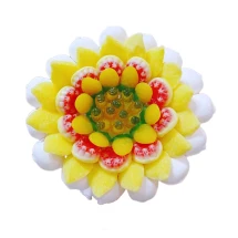 Солодкий Букет «Світло» - вага 1 кг, оригінальний подарунковий букет з мармеладу та маршмелоу, Різнокольоровий (1107/3)