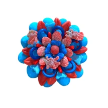 Солодкий Букет «Гармонія» - вага 1 кг, оригінальний подарунковий букет з мармеладу та маршмелоу, Різнокольоровий (1023/7)