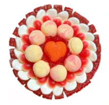 Солодкий Букет «Світанок» - вага 1 кг, оригінальний подарунковий букет з мармеладу та маршмелоу, Різнокольоровий (1097)