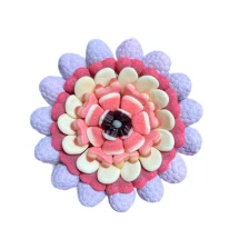 Солодкий Букет «Ніжність» - вага 1 кг, оригінальний подарунковий букет з мармеладу та маршмелоу, Рожевий (1123)